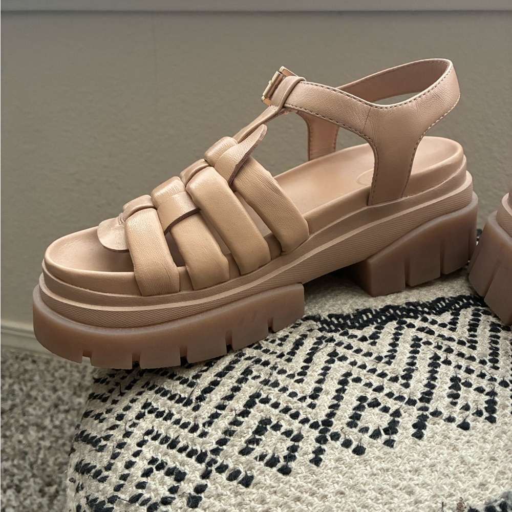 Ash Sirena Beige Chunky Fisherman Sandals Size 37 - Picture 4 of 7